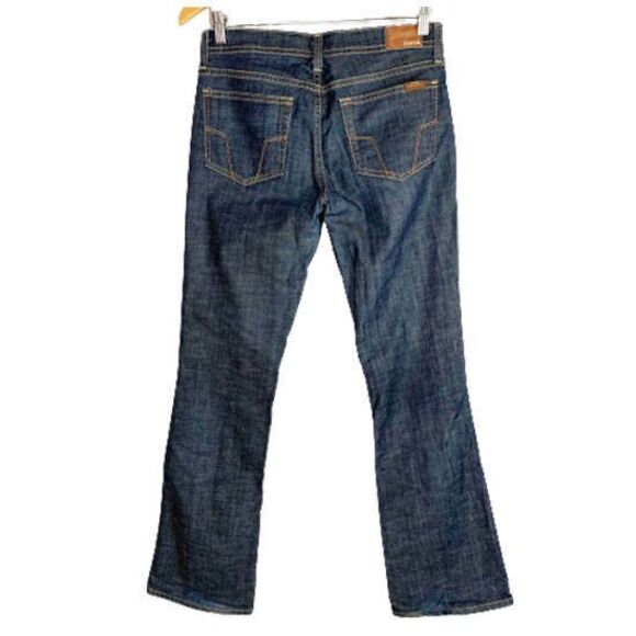 FOSSIL Jeans Size 27 Slim Boot Cut Dark Blue Denim Stretch Low Rise Nice! - Picture 7 of 12